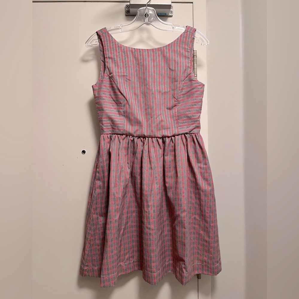 Plaid pinafore dress by Tuesday of California